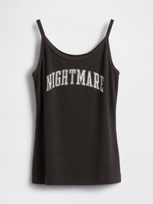 ミニリブタンクトップ 3,990円｜Gap ディズニー「ナイトメアー・ビフォア・クリスマス」コレクション