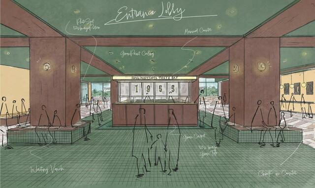 館内は、1955年頃のアメリカの世界観を表現【星野リゾート　1955 東京ベイ】