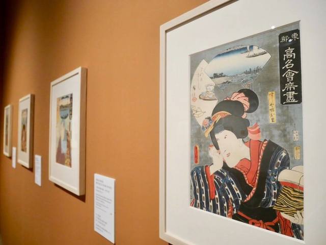 三代歌川豊国（国貞）、歌川広重《東都高明會席盡　まつのすし　すしや娘お里》味の素食の文化センター