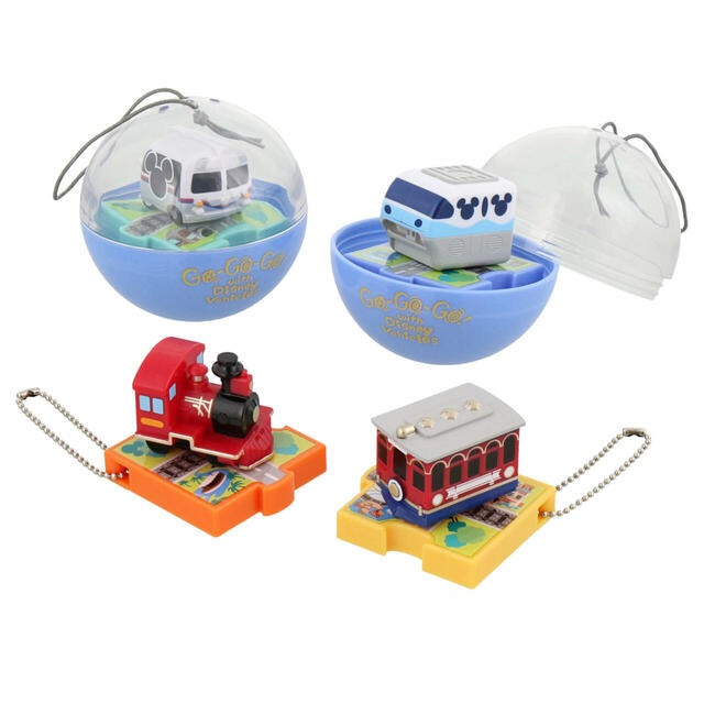 カプセルトイ 500円｜東京ディズニーリゾート「Go-Go-Go! with Disney Vehicles」グッズ｜販売店舗：東京ディズニーランド「グランドエンポーリアム」、東京ディズニーシー「キス・デ・ガール・ファッション」｜発売日：2024年7月11日（木）