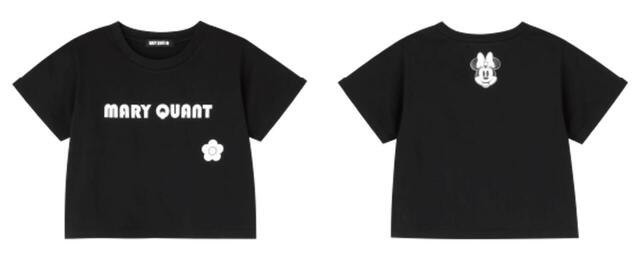 ミニーマウスデザインレトロロゴ Tシャツ 6,600円｜MARY QUANT DISNEY DESIGN COLLECTION 第2弾