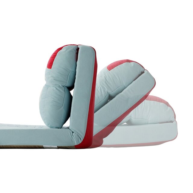 モチーフ型クッション付き4WAYソファーベッド 「ムーミン」