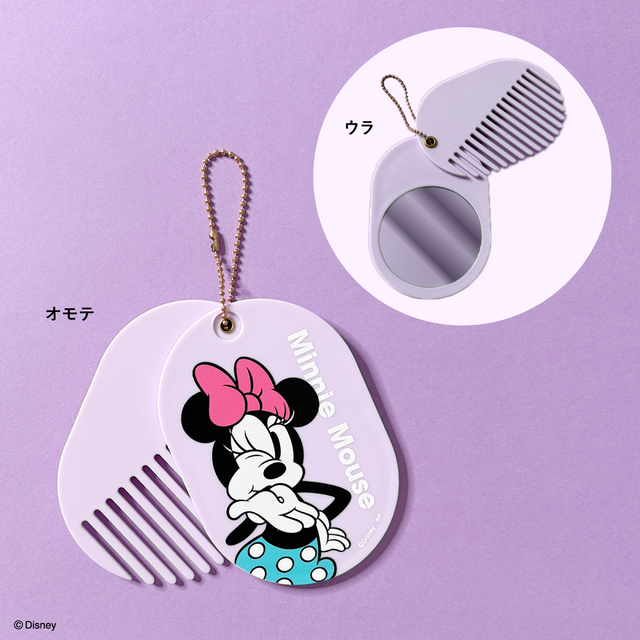 コーム＆ミラー 220円｜キャンドゥオリジナル/ディズニー「ミニーマウスシリーズ」