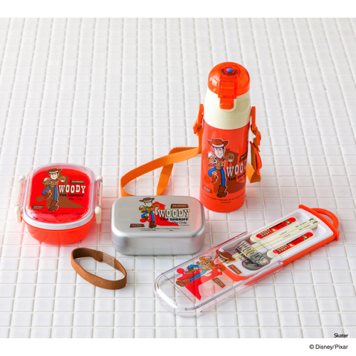 キッズトリオセット ¥1,350／キッズ軽量ワンプッシュダイレクトボトル 470ml ¥2,800キッズアルミランチボックス ¥1,800／キッズタイトランチボックス ¥1,400