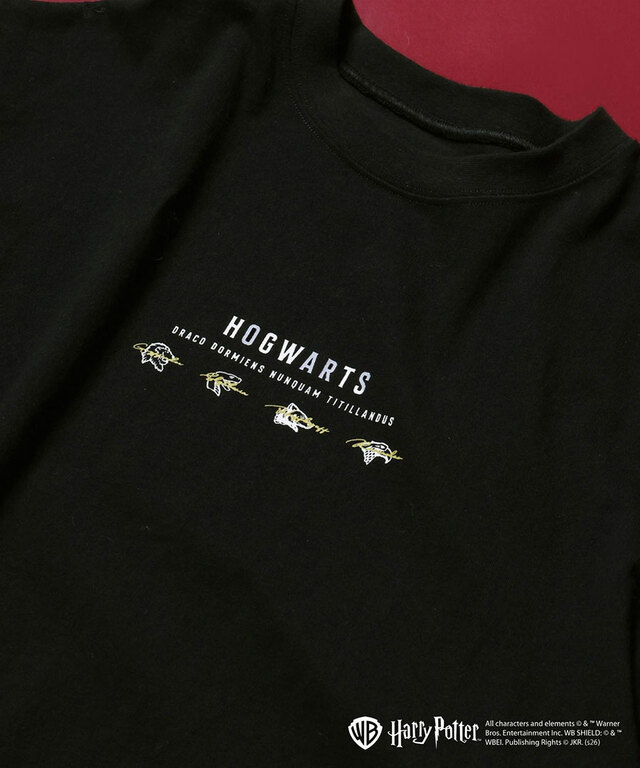【GLOBAL WORK×ハリー・ポッター】Harry PotterヘビロッTEE半袖/キッズ　ブラック（The Great Hall）2,790円（税込）サイズ：130-160cm