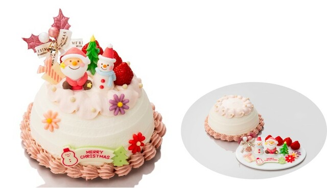 「＜パティスリーアカネ＞自分で仕上げるフラワーパーティーケーキ」＜価格：6,400円（税込）＞【東急百貨店の“2025年クリスマスケーキ＆デリ・オードブル ”10月1日より予約開始！「SHIBUYA FOOD ISLANDS」には限定品が登場！】