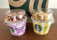 【スターバックス ヨーグルト】ピンクのストロベリーと黄色のバナナが特徴的!