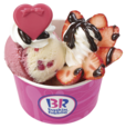 サーティワンアイスクリーム　「Pink Sweet Time（ピンクスウィートタイム）」　ストロベリーサンデー　ダブル