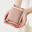 【紀ノ国屋 ニューポケッタブルバッグ／オールドローズ】使わないときは小さく折りたたんでコンパクトに収納可能♪