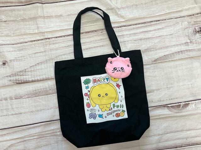 トートバッグにつけると可愛さマシマシに!