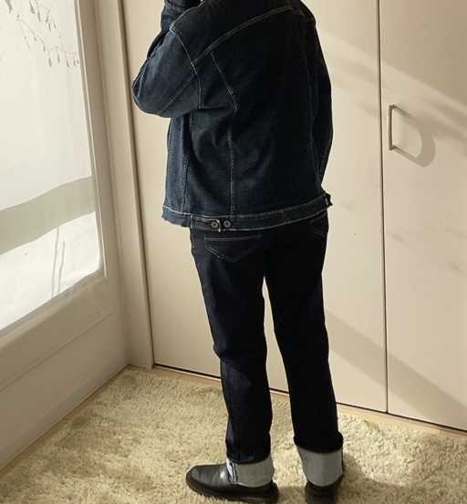 【ワークマン グリーンテックウォーミーデニムパンツ】洗って着込むほどに深みを増す