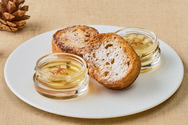 「別皿のフレンチトーストとコンディメント」<1名3,800円>【アフタヌーンティー~ハーマンテディのクーヘンハウス~】