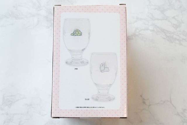 【「タイトーくじ　ブルーナアニマル　Dot Pattern Collection」】C賞　パフェグラス／うさぎとかめの2種類！