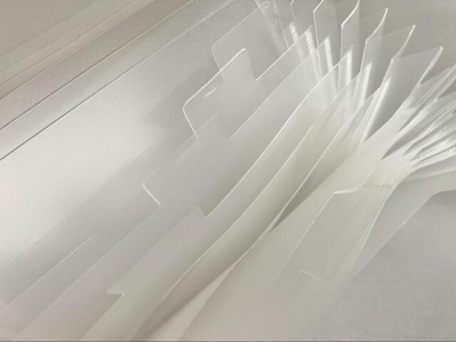 【ダイソー セクションファイル（仕切り付、13ポケット）】13個のポケットで仕切られていて使いやすい