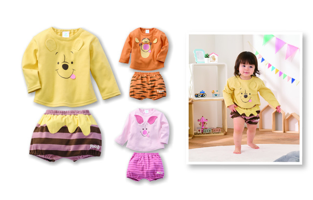 なりきりセットアップ 2,728円｜アカチャンホンポ「くまのプーさんフェア ～ずっと、プー友と。～」