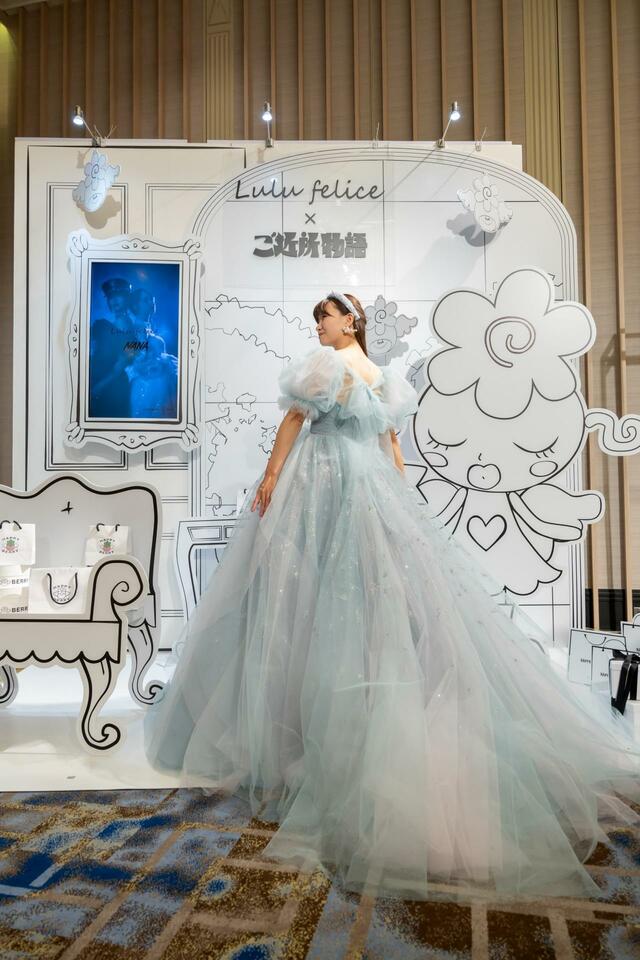 「Lulu felice×ご近所物語」新作ウェディングドレス LU-1009_BlueGreen