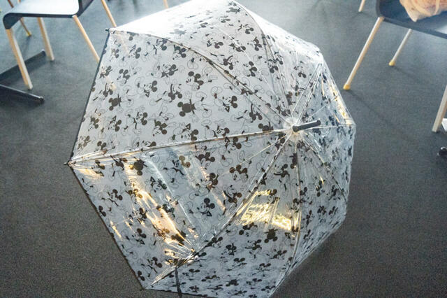 ミッキー 長傘 ビニール RAINY DAY 1,500円