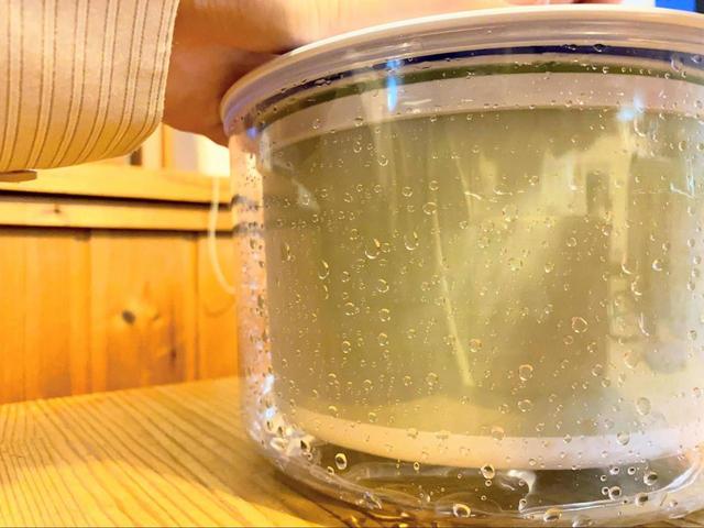 【ニトリ 野菜水切りシャッキリサラダ】高速で回している途中