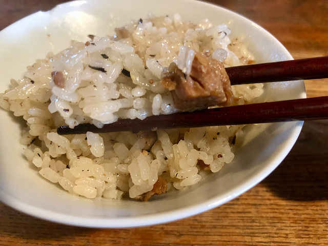 【無印良品　沖縄風豚角煮ごはん】角煮が柔らかくて食べやすかったです
