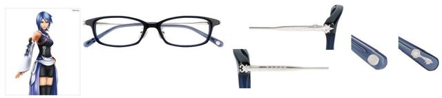 【Zoff×キングダム ハーツ】Aquaモデル　スクエア型