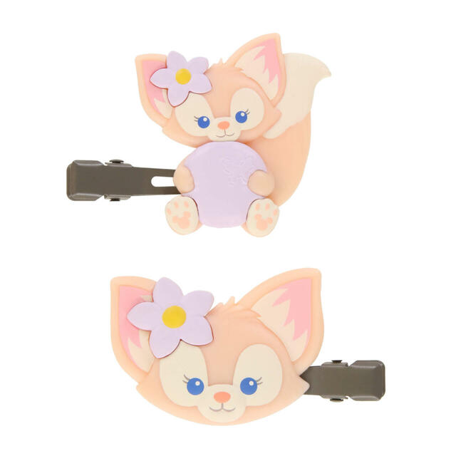 ヘアクリップセット 1,400円|ダッフィー&フレンズ|販売店舗:東京ディズニーシー「マクダックス・デパートメントストア」|発売日:2024年10月3日(木)