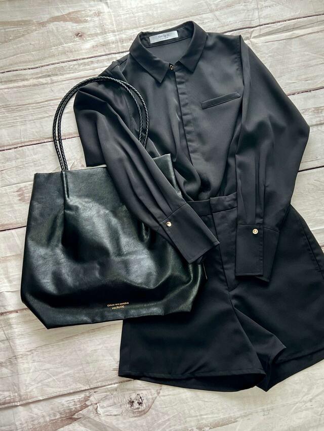 オールブラックコーデにも◎【ROPE PICNIC PASSAGE（ロペピクニックパサージュ）】洗えるメッシュハンドルA4トートバッグ