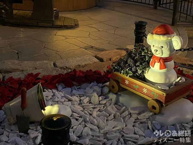 ダッフィーの雪だるま