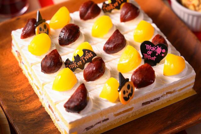 「提供スイーツ」＜2023年9月1日(金)～10月31日(火)＞【サンドウィッチ＆スイーツビュッフェ～栗とぶどうのハロウィーンパーティー～】