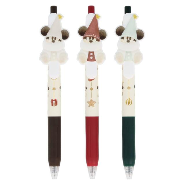 ボールペン〈サラサ〉セット 1,600円|東京ディズニーリゾート「ディズニー・クリスマス」スペシャルグッズ|販売店舗:東京ディズニーランド「ディズニー&カンパニー」、東京ディズニーシー「エンポーリオ」|発売日:2025年11月10日(月)