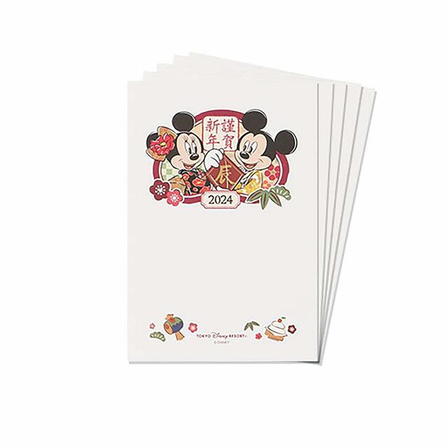 お年玉付き年賀はがきセット 1,200円｜お正月スペシャルグッズ｜東京ディズニーリゾート40周年“ドリームゴーラウンド”｜発売日：2023年12月1日（金）｜販売店舗：東京ディズニーランド「ディズニー＆カンパニー」、東京ディズニーシー「エンポーリオ」