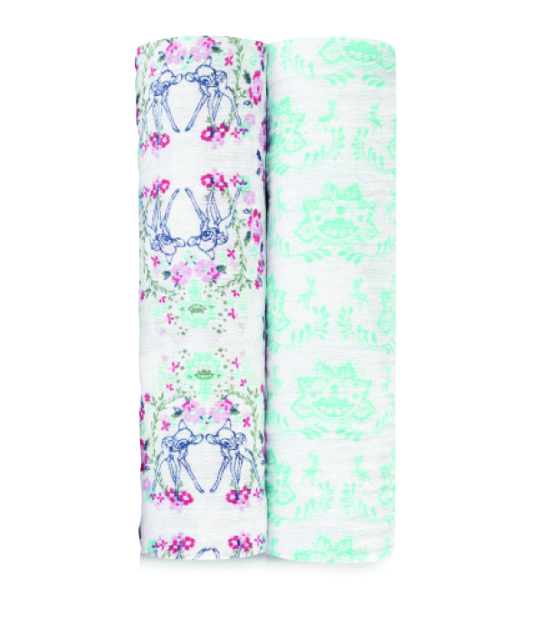 スワドル　2枚入り　（サイズ：120 X 120 cm）※箱入り　希望小売価格　4,300円 ＋税