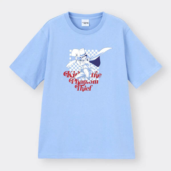 【GU】オーバーサイズグラフィックT(5分袖) Detective Conan 3+EC(名探偵コナン)(怪盗キッド)/¥1,690