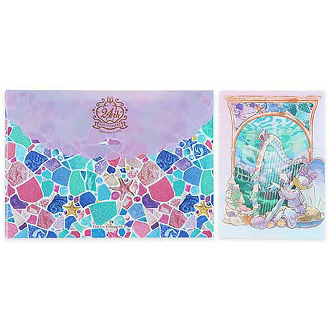クリアホルダーセット ¥750【東京ディズニーシー開園24周年をお祝いするグッズ】