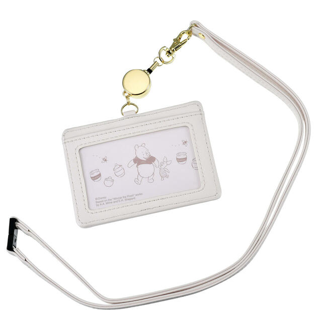 【PAUL & JOE La Papeterie】プーさん&ピグレット IDカードケース リールタイプ 巾着付き クリザンテーム 4,900円