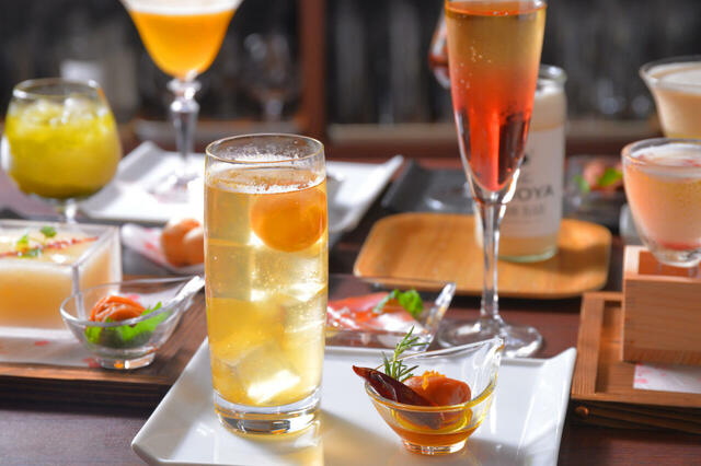 「The CHOYA（ザ チョーヤ）銀座BAR」【梅酒カクテル専門店「The CHOYA 銀座BAR」で“リプトンコラボの梅プリン”販売中！コラボカクテルも楽しめる「アフタヌーンティー＆ハイティー」も開催！】