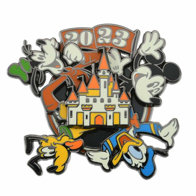 ミッキー＆フレンズ ピンバッジ スピン DATED 2023 1,760円