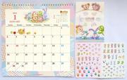 ダッフィー&フレンズのカレンダー（壁掛け）、クリアホルダー、シール