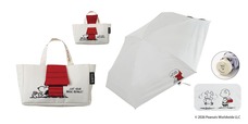 【PEANUTS】「晴雨兼用コンパクト折りたたみ傘　スヌーピー/ドッグハウス」5,280円