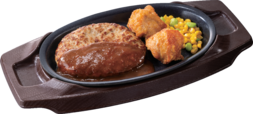 「ハンバーグデミグラスソース&若鶏の唐揚げ」<クーポン価格:510~590円(税込)>【ガストはハンバーグセットが“300円引き”!バーミヤンは餃子が“半額”!すかいらーく12ブランド全店にお年玉クーポン登場!】
