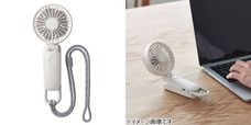 リズム　シルキーウィンド　モバイル　3.1　各2,980円　卓上、首掛け、ハンディと場面に合わせた使用ができる3wayファン