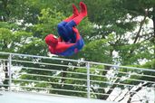 香港ディズニーランドのスパイダーマン