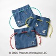 【スヌーピー in 銀座 2025】<Charmant Sac>巾着バッグ 各19,800円(全3種)/本館3階 ル プレイス