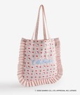 【Cath Kidston × Hello Kitty】フリルトートバッグ Pink 8,250円／とびきりフェミニンな魅力がたっぷり詰め込まれたフリルトートバッグ