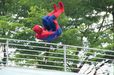 香港ディズニーランドのスパイダーマン