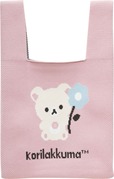 【サンエックス新商品】「ニットバッグ」2,200円／コリラックマがお花を持ったデザイン