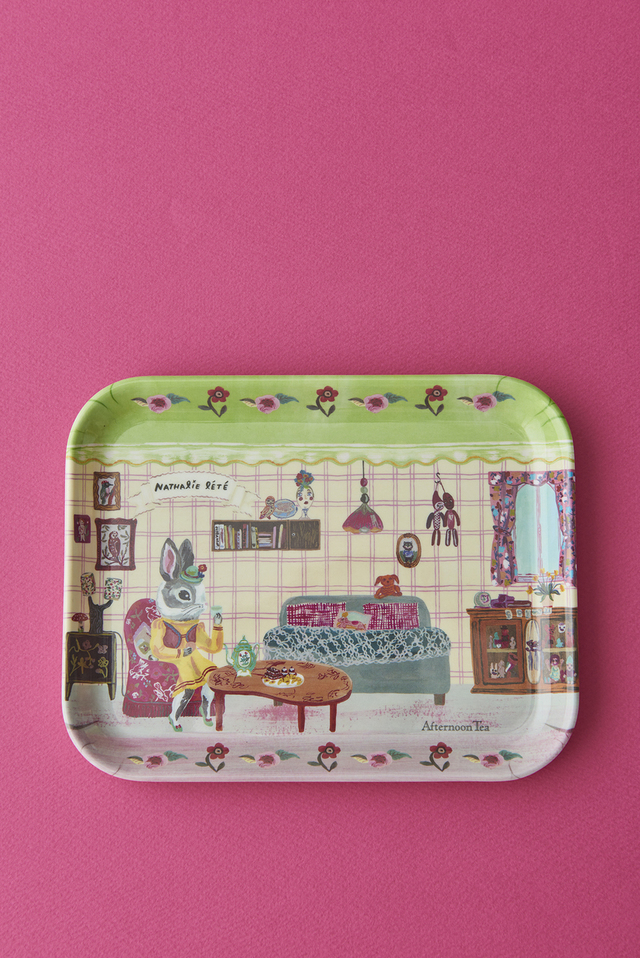 ナタリー・レテさんイラストのオリジナルティートレー