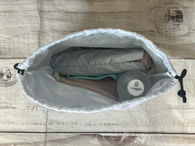 保冷巾着をクリアトートの内袋として使ってみました!