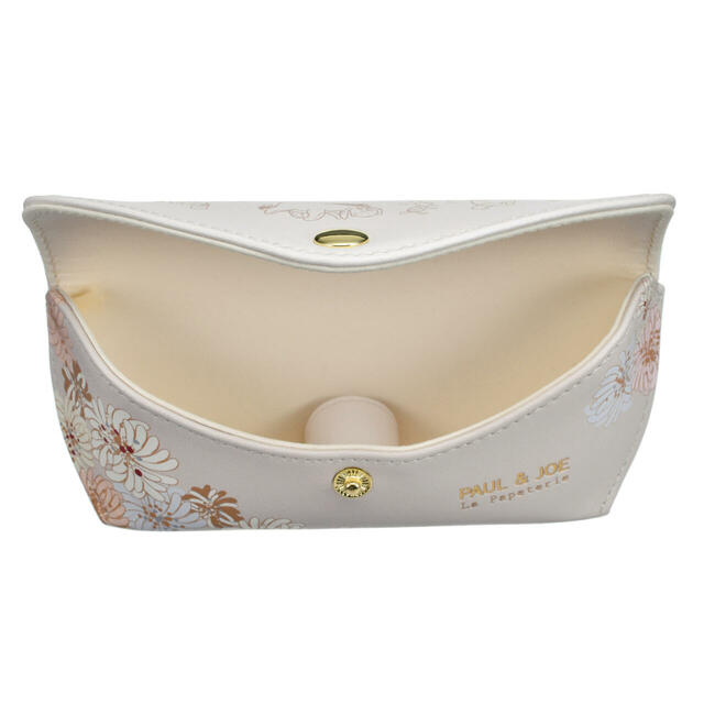 【PAUL ＆ JOE La Papeterie】プー＆フレンズ メガネケース・クリーニングクロス セット 巾着付き クリザンテーム 4,900円