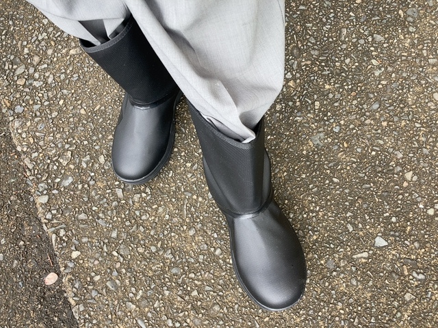 【ワークマン 防水フィールドブーツ】走りやすさはスニーカーには及びませんが、途中で脱げることもなく快適に走れました