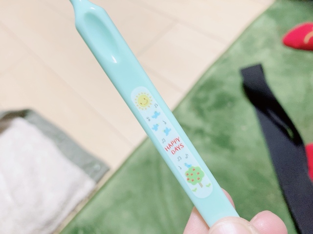 【ダイソー 子供用歯ブラシ 0-3才 3本組】デザインも可愛い